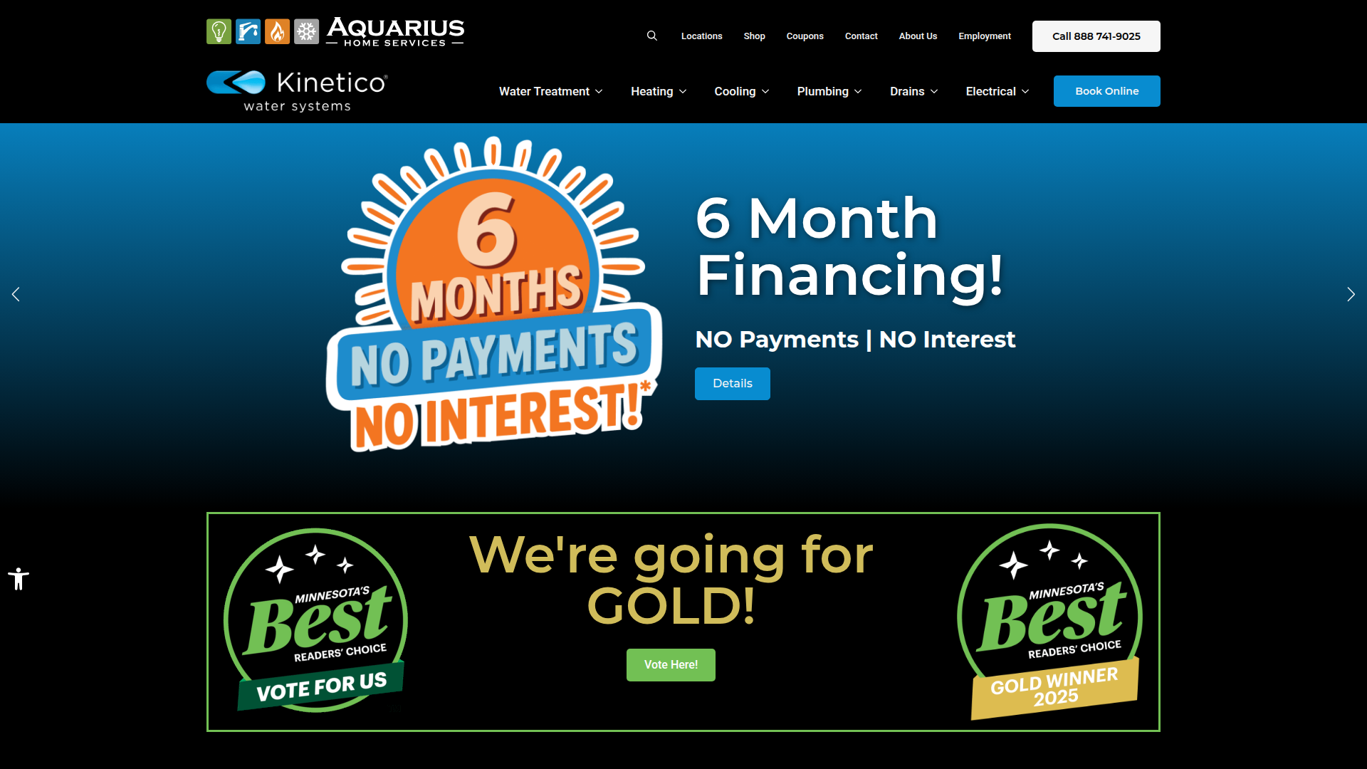 Aquarius Home Services - Website Consolidation & Unification by ProperlyPR