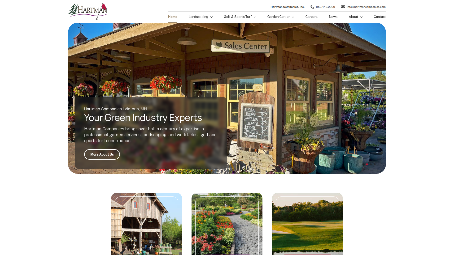 Hartman Companies - Multi-Division Corporate Website by ProperlyPR